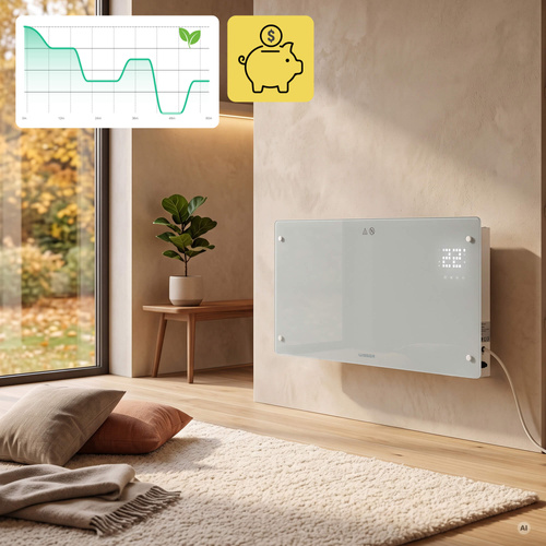 Grzejnik elektryczny pokojowy Wisser NEA 2500 W biały