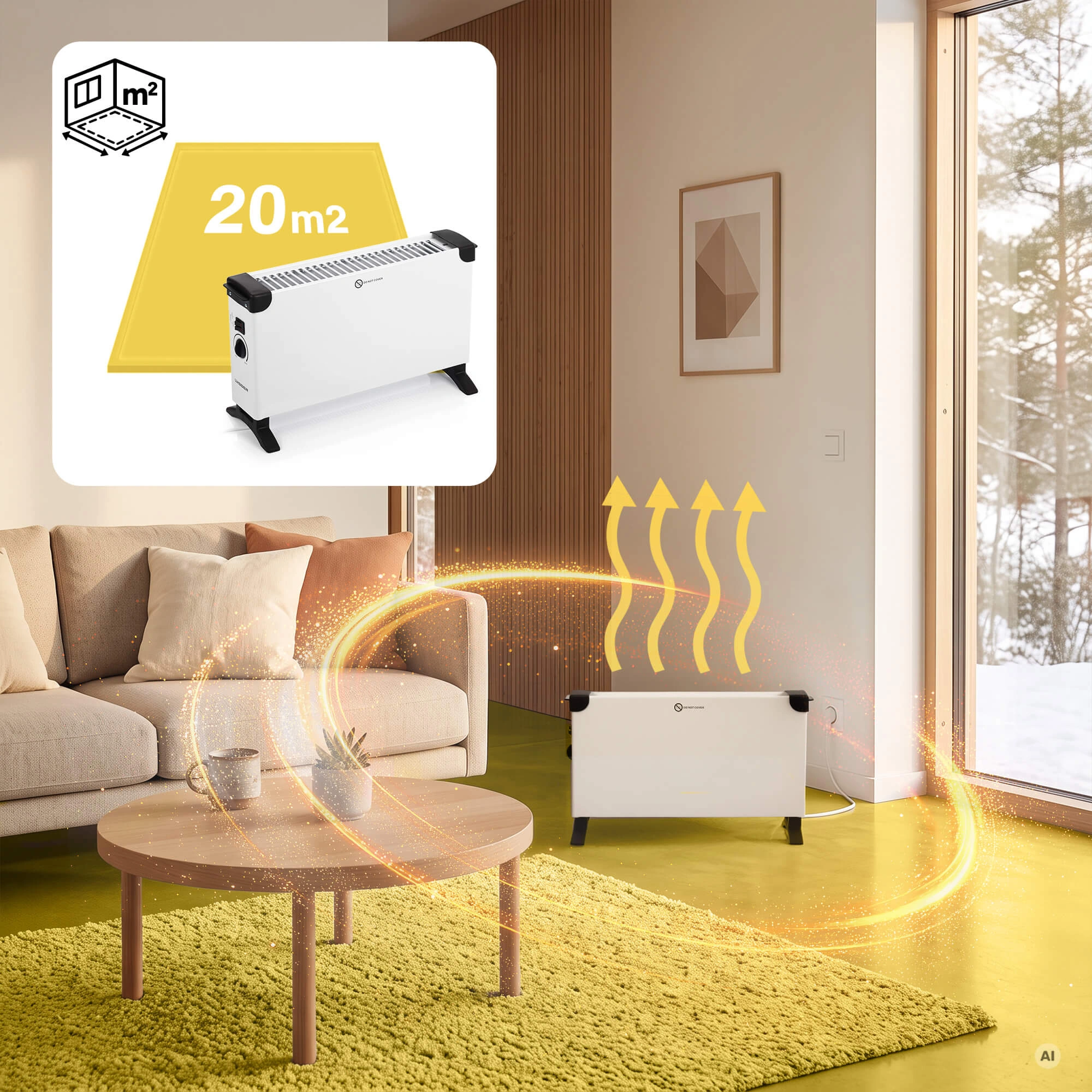 Grzejnik elektryczny pokojowy Wisser SOL 2000 W