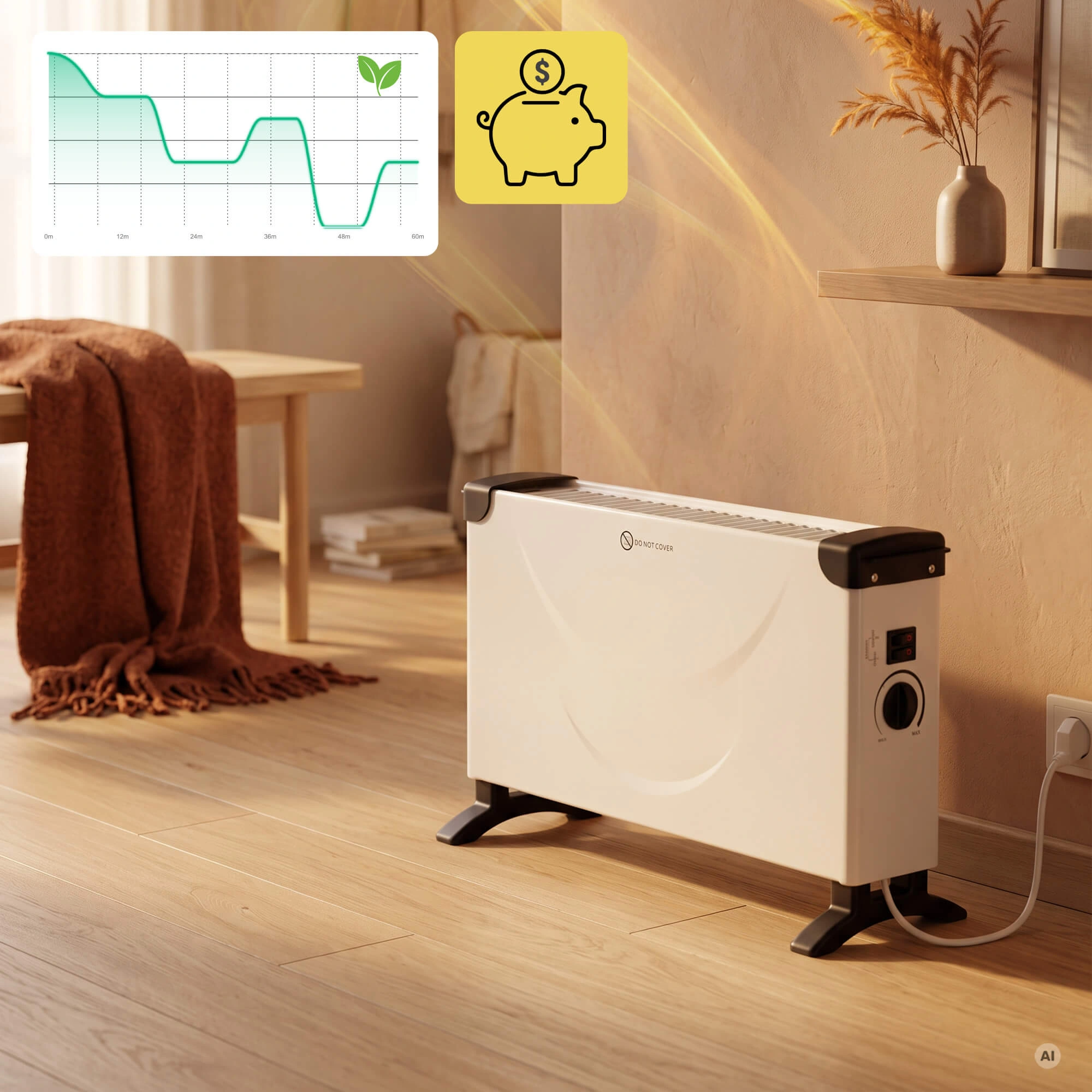 Grzejnik elektryczny pokojowy Wisser SOL 2000 W