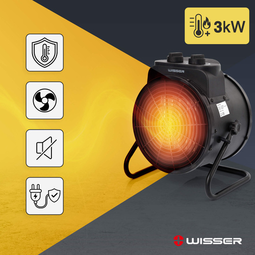 Nagrzewnica elektryczna Wisser PTC-3000S 3000 W